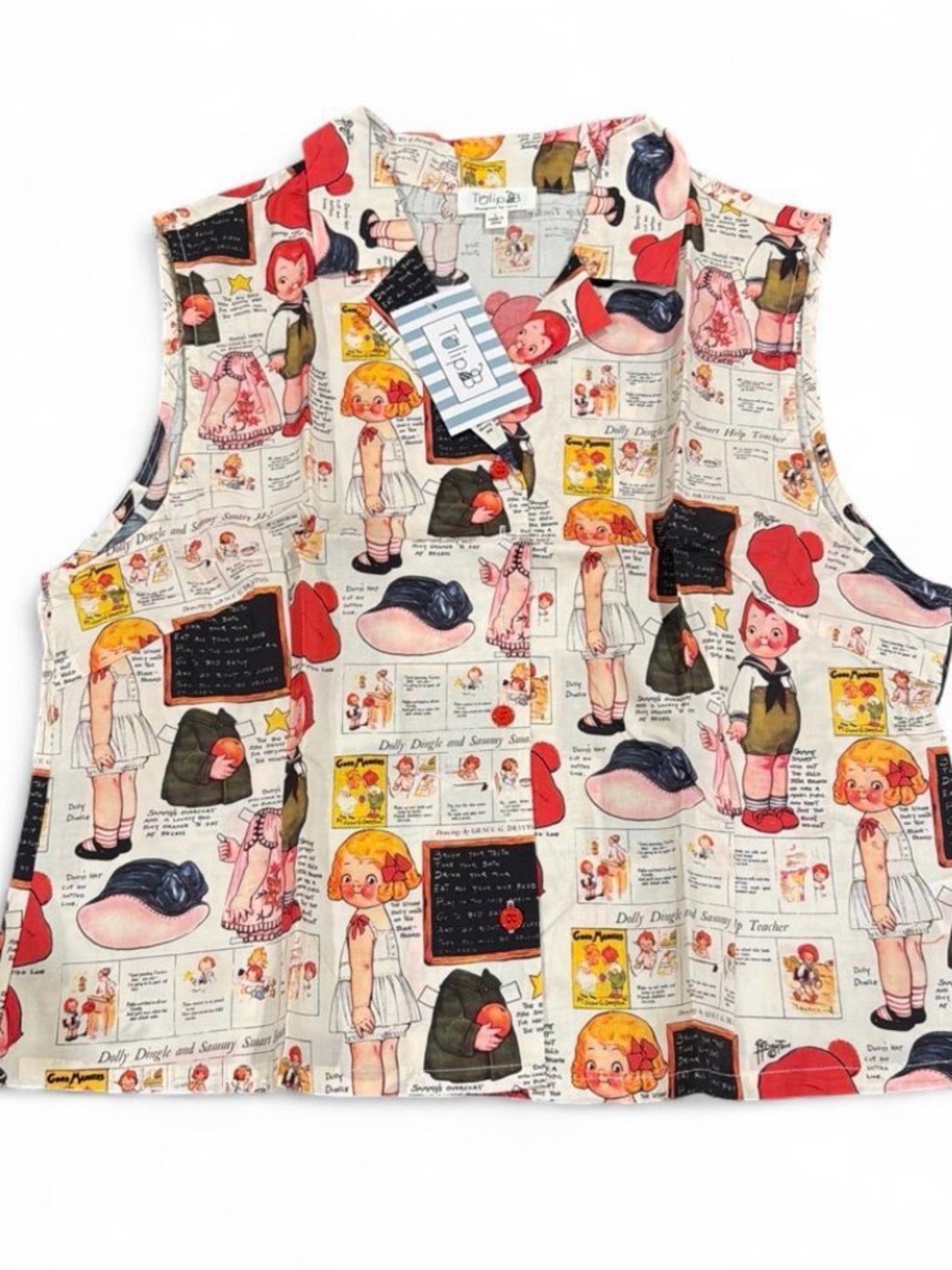 Tulip B Women Vintage Blouse no sleeves